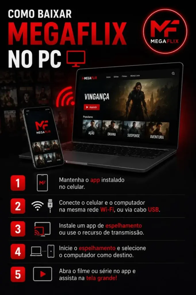 Como baixar o Megaflix no Android Como Rodar o MegaFlix no Windows Sem Emulador Pesado