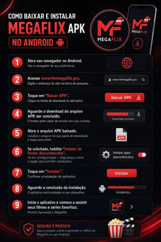 Como baixar o Megaflix no Android Como baixar o Megaflix no Android