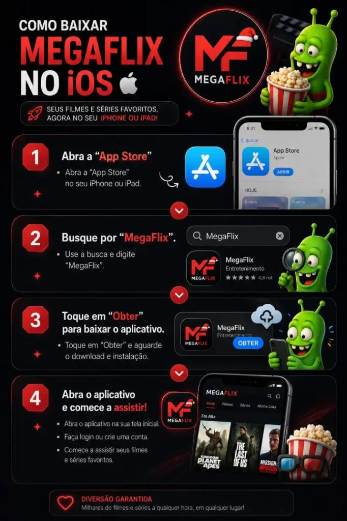 Como baixar o Megaflix no iOS Como baixar o Megaflix no iOS