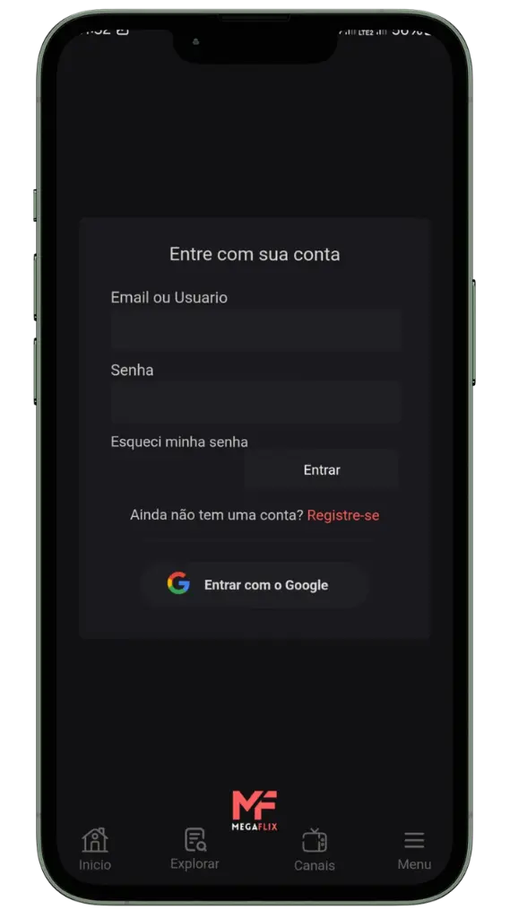 Como fazer login no MegaFlix Como fazer login no MegaFlix