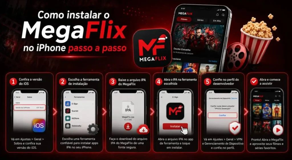 Como instalar o MegaFlix no iPhone passo a passo
